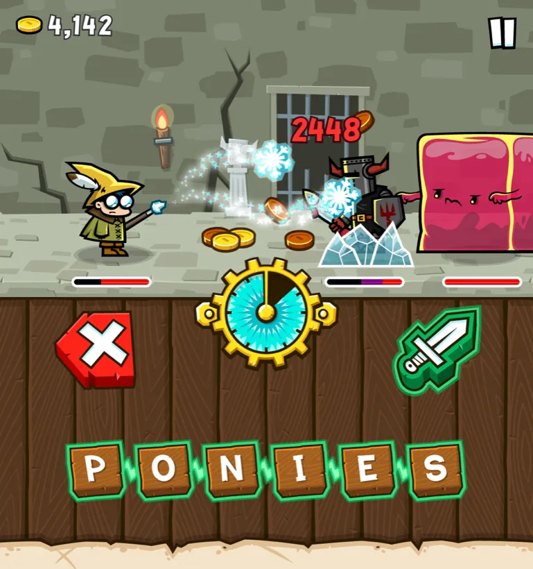 Spellspire: si compone una parola dalle lettere in basso per lanciare un incantesimo.