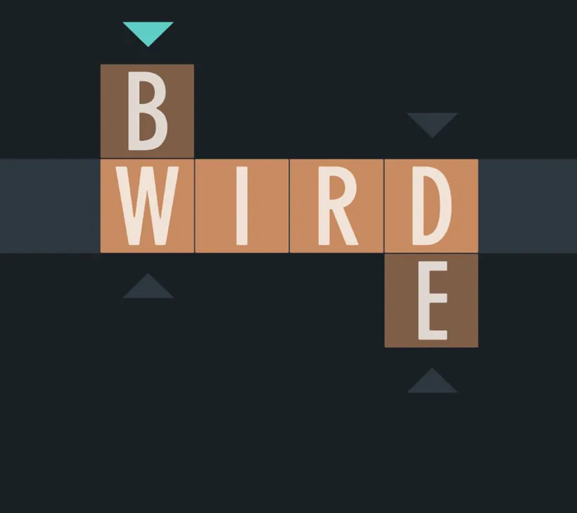 Typeshift: colonne di lettere da far scorrere fino ad allineare una parola.